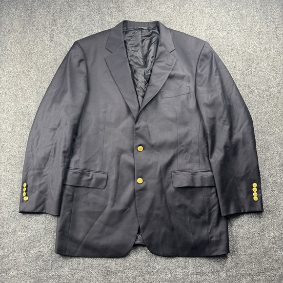 Brooks Brothers Blazer Mens‎ 45L Super 120s Loro Piana Wool USA Gold Buttons - Picture 1 of 12
